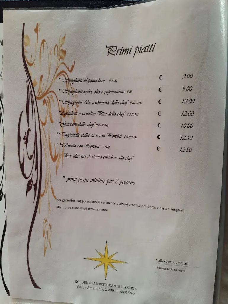 Menu_Ristorante Pizzeria Golden Star Armeno_Armeno_image_4