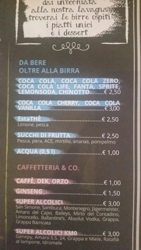 Menu_The Brew Pub Brewery_Avigliana_image_4