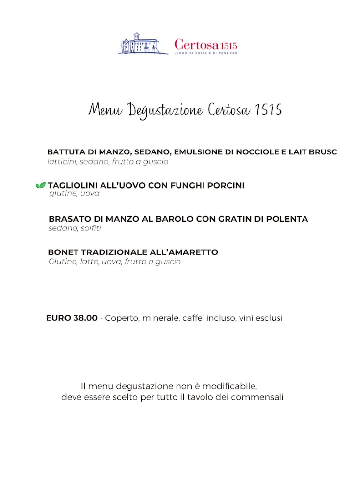 Menu_Ristorante Certosa 1515 di Avigliana_Avigliana_image_1