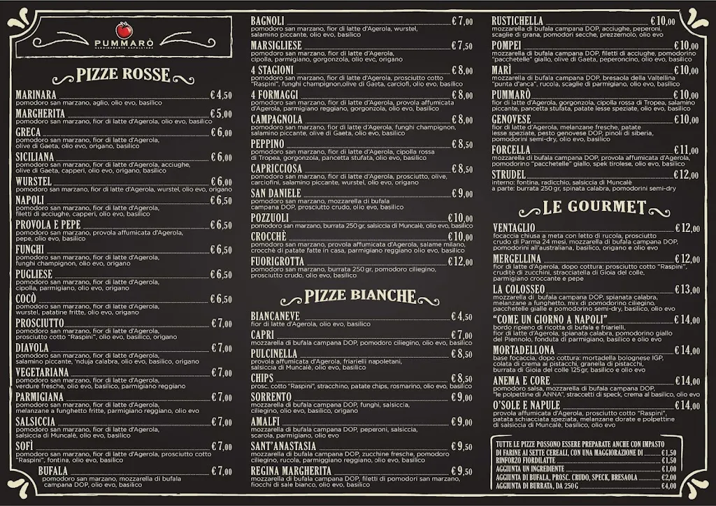 Menu_Pizzeria Pummarò - Genuinamente Napoletana_Avigliana_image_2