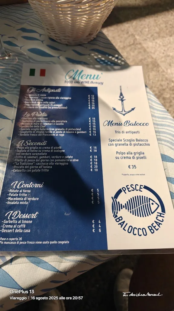 Menu_Pesce Balocco Beach_Balocco_immagine_2