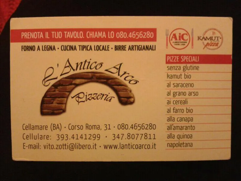 Menu_L'Antico Arco_Cellamare_image_4