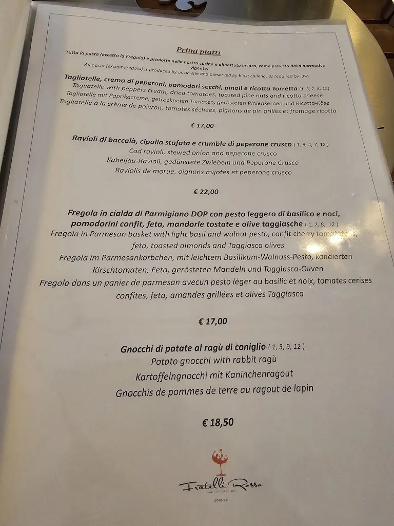 Menu_Ristorante Fratelli Rosso dal 1981_Baveno_immagine_1