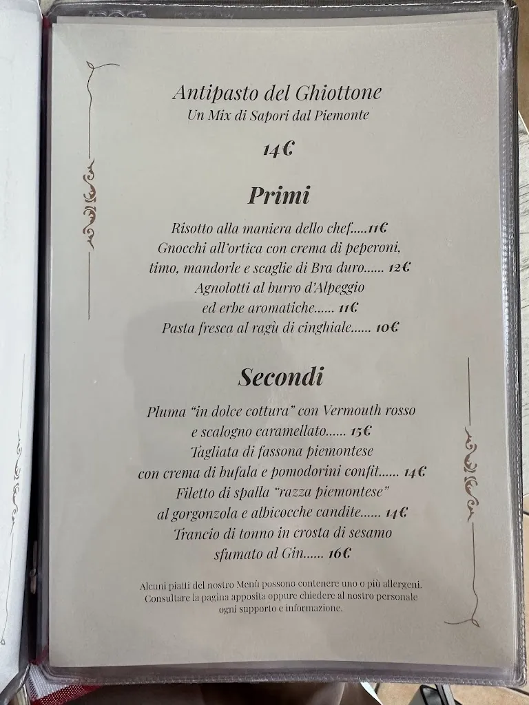 Menu_Osteria del Ghiottone_Bellinzago Novarese_image_1