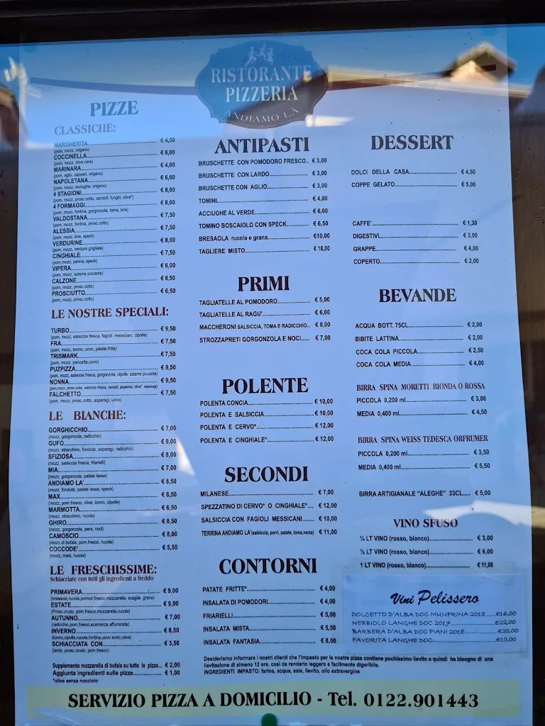 Menu_Pizzeria ristorante Andiamo Là_Bardonecchia_immagine_2