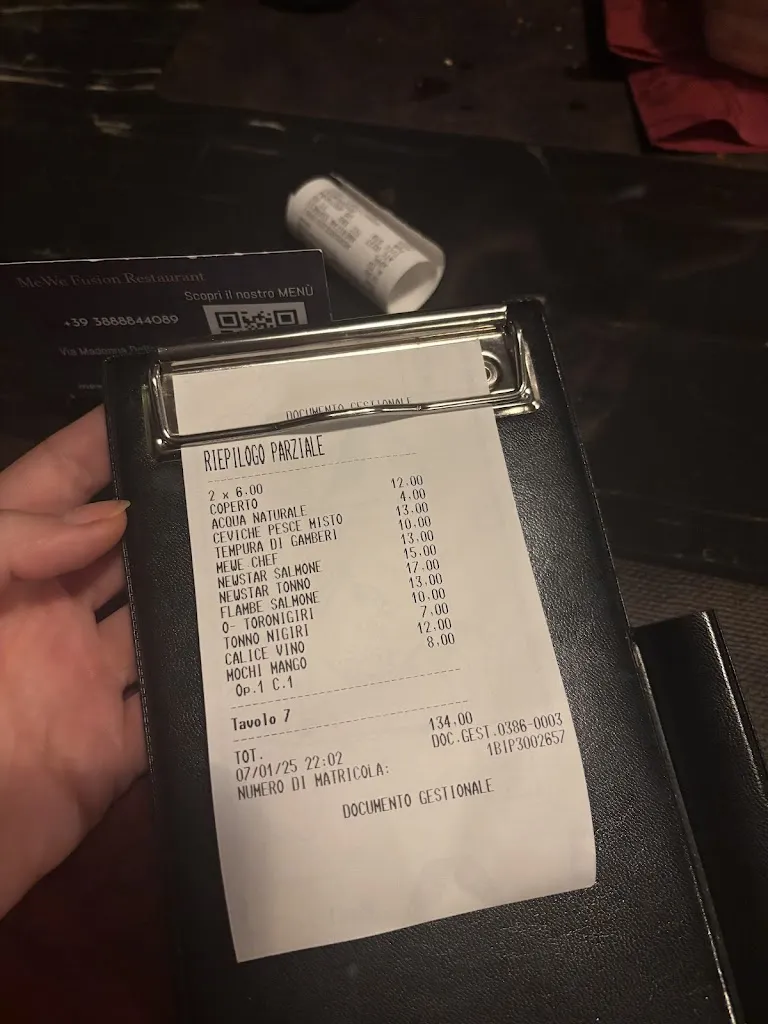 Menu_MEWE Fusion restaurant_Bergamasco_immagine_2