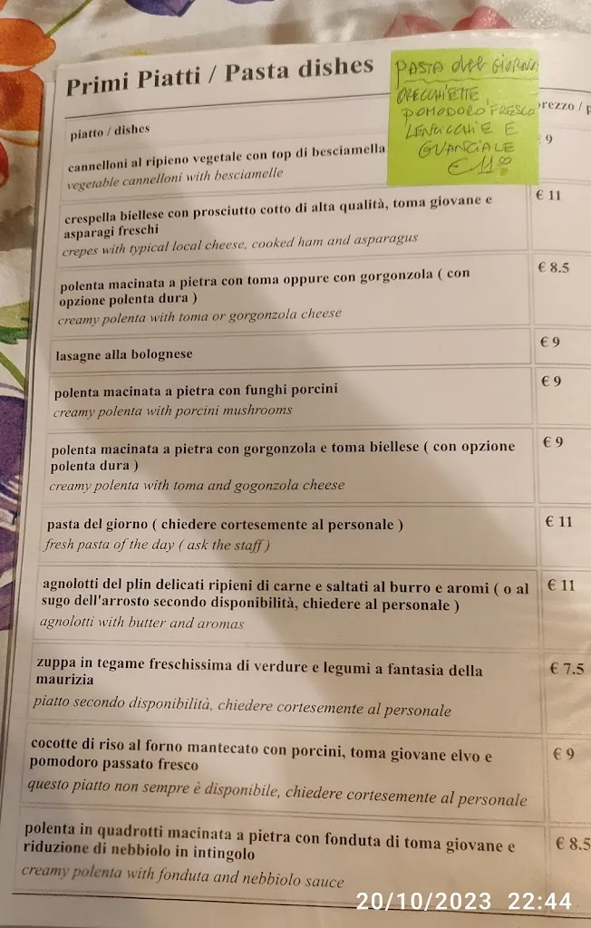 Menu_La Civetta_Biella_image_4