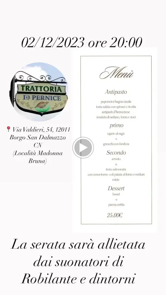 Menu_La Pernice - Ristorante Trattoria_Borgo San Dalmazzo_image_2