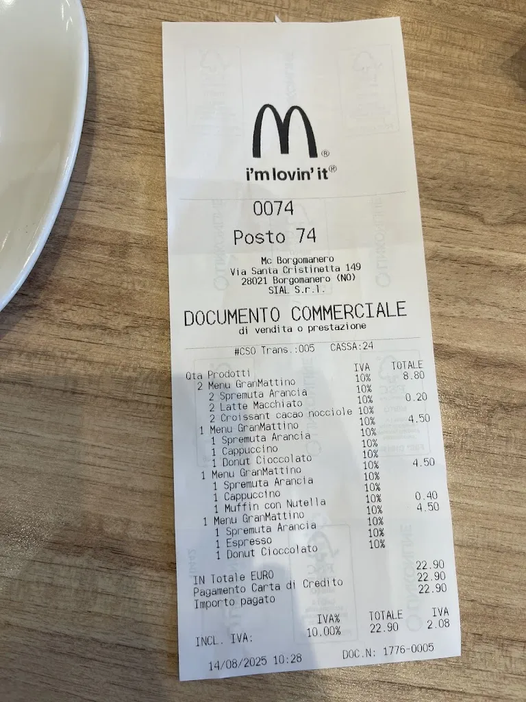 Menu_McDonald's Borgomanero Drive_Borgomanero_image_4