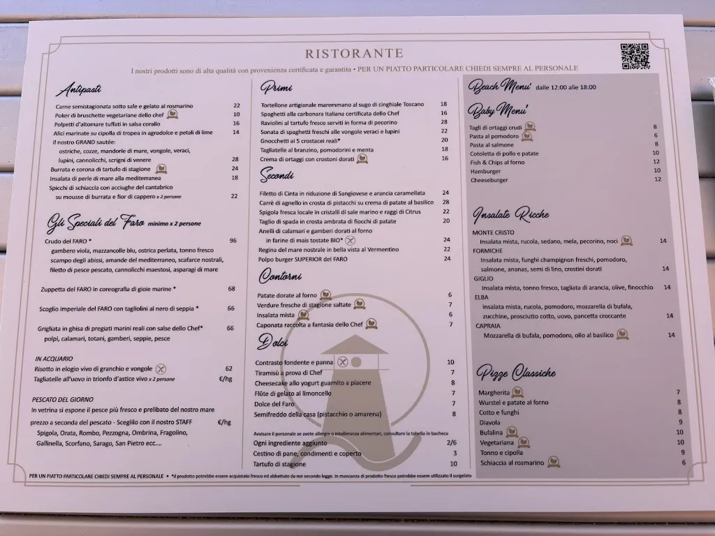 Menu_Ristorante Pizzeria Bagno il Faro_Castiglione_image_1