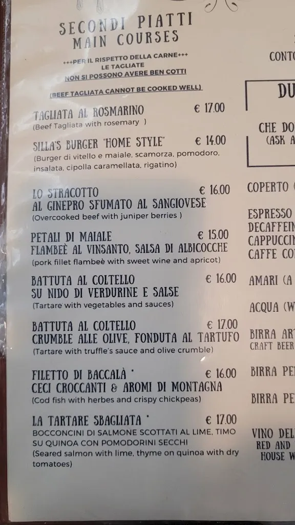 Menu_Silla's Bistrò_Castiglione_image_1