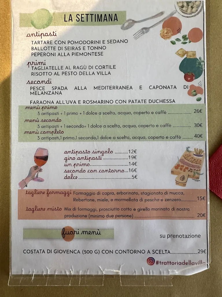 Menu_Trattoria Della Villa_Brusasco_image_1