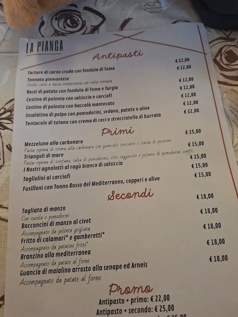 Menu_Ristorante La Pianca_Cafasse_image_1