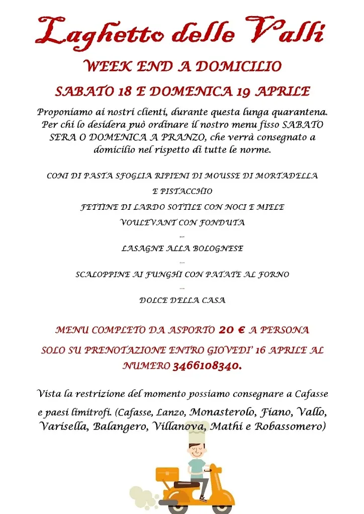 Menu_Ristorante - Pizzeria Laghetto delle Valli_Cafasse_image_1