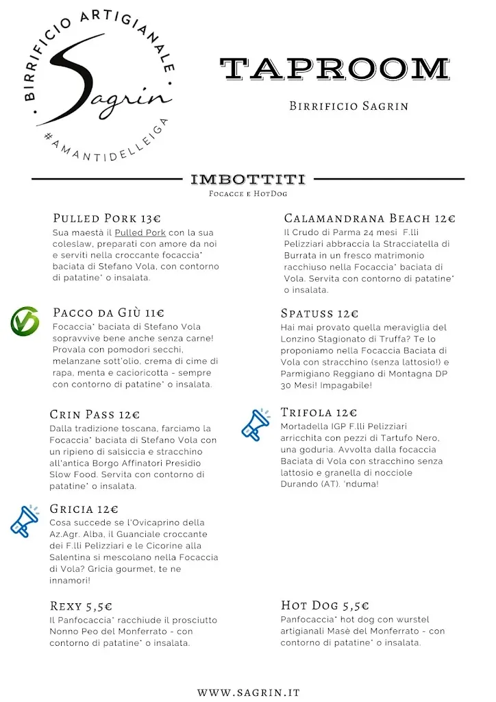 Menu_Birrificio Sagrin - Indipendente Artigianale_Calamandrana_immagine_2