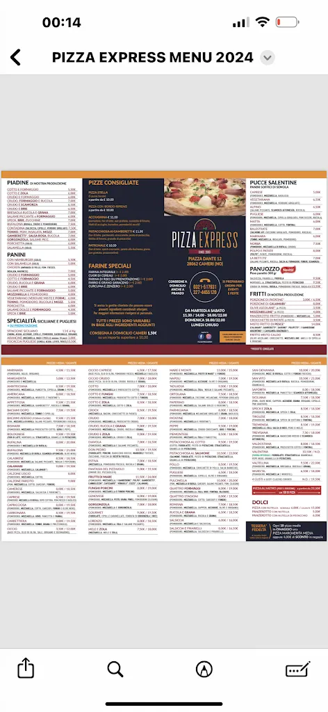 Menu_Pizza Express 4_Cameri_image_1