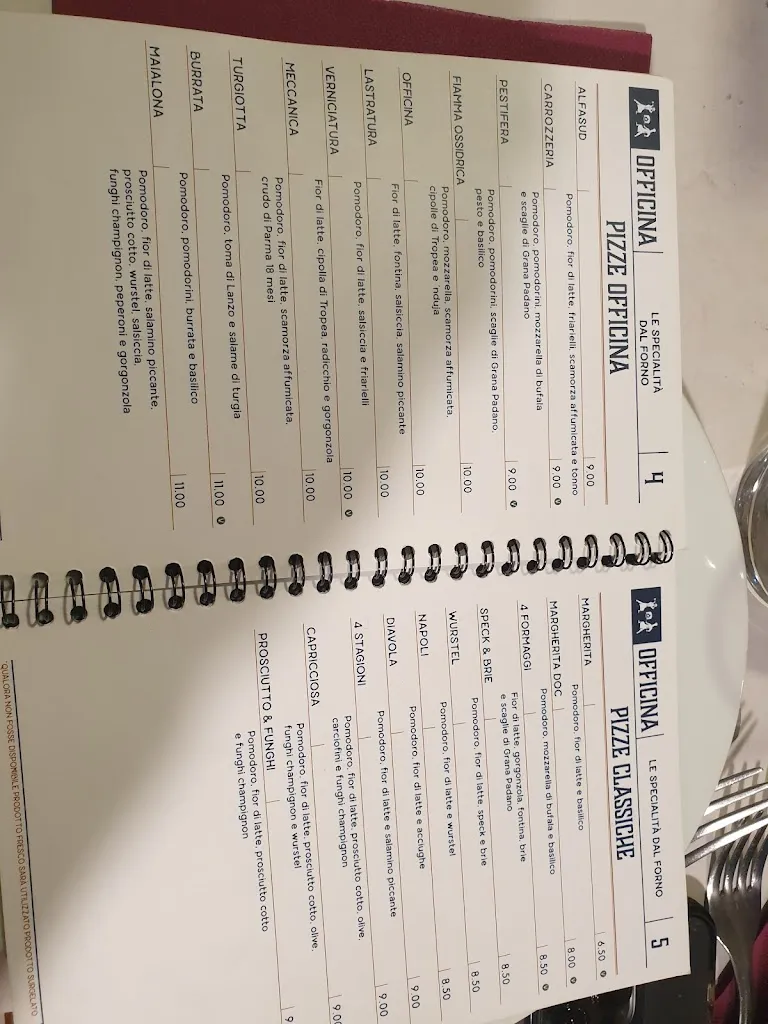 Menu_Pizzeria Officina_Cambiano_image_3