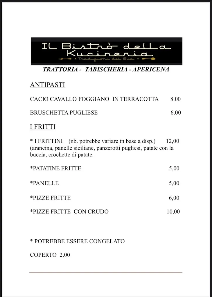 Menu_Il BISTRO’ DELLA KUCINERIA_Cambiano_image_1