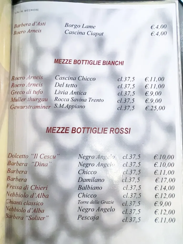 Menu_Ristorante Le Vecchie Credenze_Cambiano_image_1