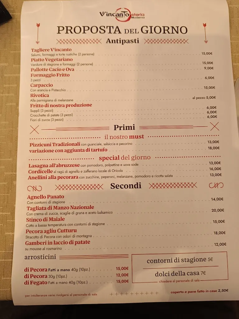 Menu_V'Incanto Osteria Moderna_Carsoli_immagine_1