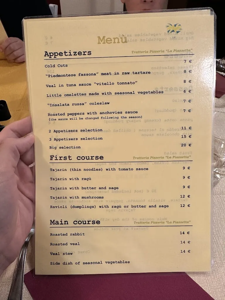 Menu_Trattoria Pizzeria La Piazzetta_Canelli_image_1