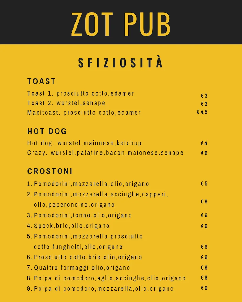 Menu_Zot! Pub Bar Risto_Caraglio_image_2