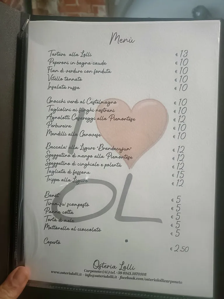 Menu_Osteria Lolli - trattoria bar_Carpeneto_image_1