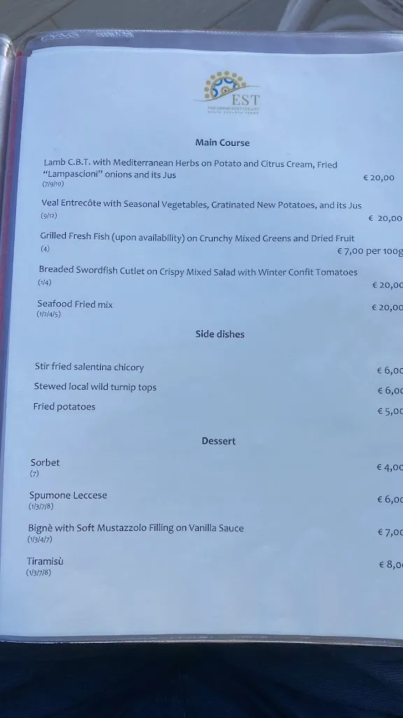 Menu_EST Restaurant_Cerfignano_image_3