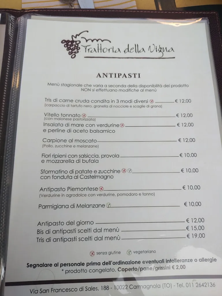 Menu_Trattoria della Vigna_Carmagnola_image_1