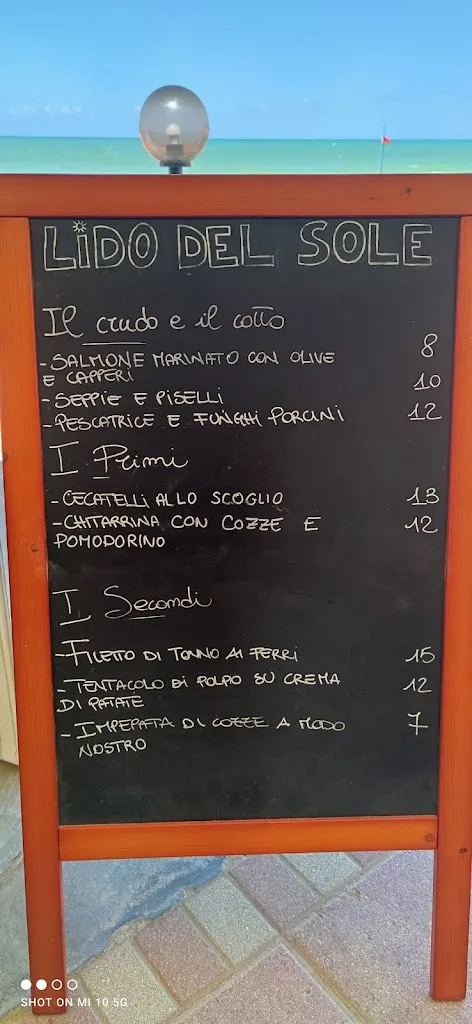 Menu_Lido del Sole Bar - Ristorante_Chieuti_image_1