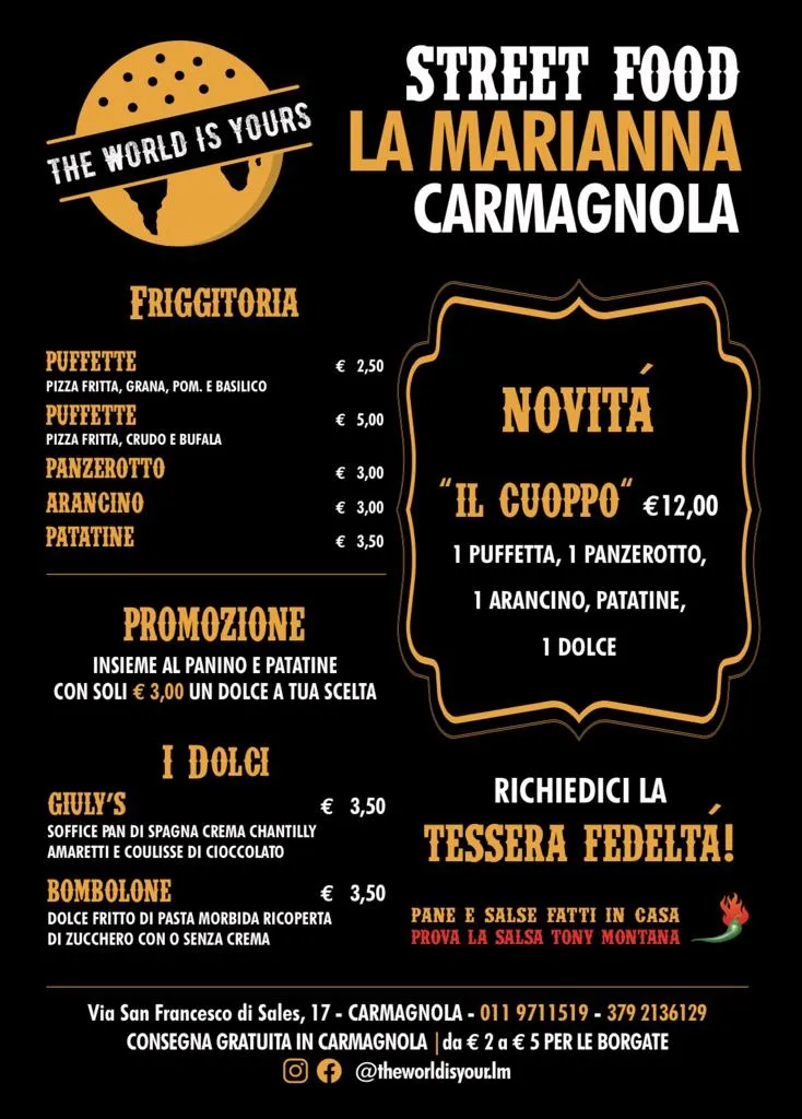 Menu_The World Is Yours_Carmagnola_image_2