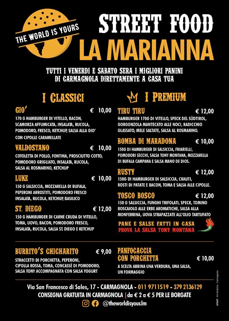 Menu_The World Is Yours_Carmagnola_image_4