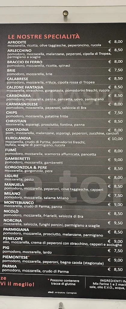 Menu_Pizzeria La Torre Di Latorre Alessandro_Carmagnola_image_4