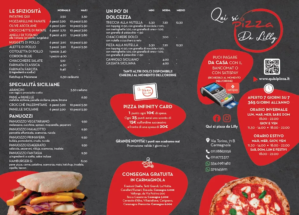 Menu_Qui si Pizza da Lilly_Carmagnola_immagine_1