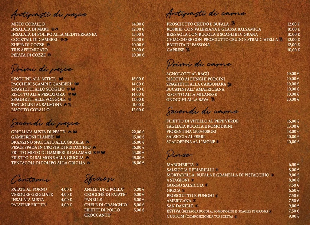 Menu_Il Corallo_Caselle Torinese_immagine_1