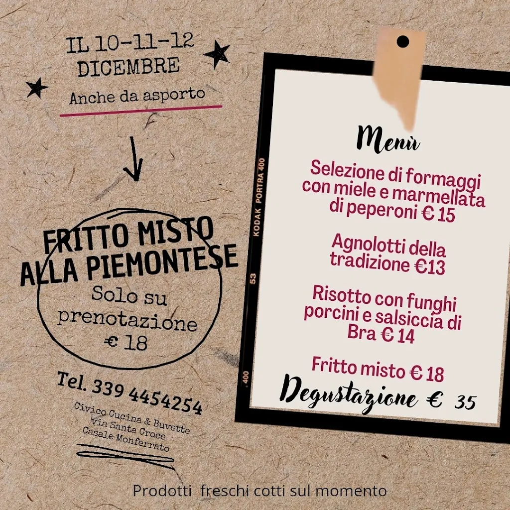 Menu_Civico 3 Cucina & Buvette_Casale Monferrato_image_1