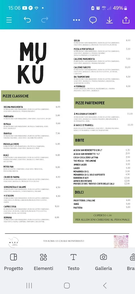 Menu_Pizzeria Mukù Autentica Pizza Napoletana_Casale Monferrato_image_1