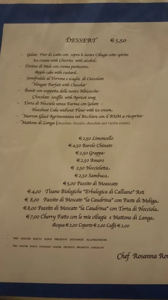 Menu_Ristorante Bottega di Rosanna e Appartamenti_Castagnole delle Lanze_imagen_2