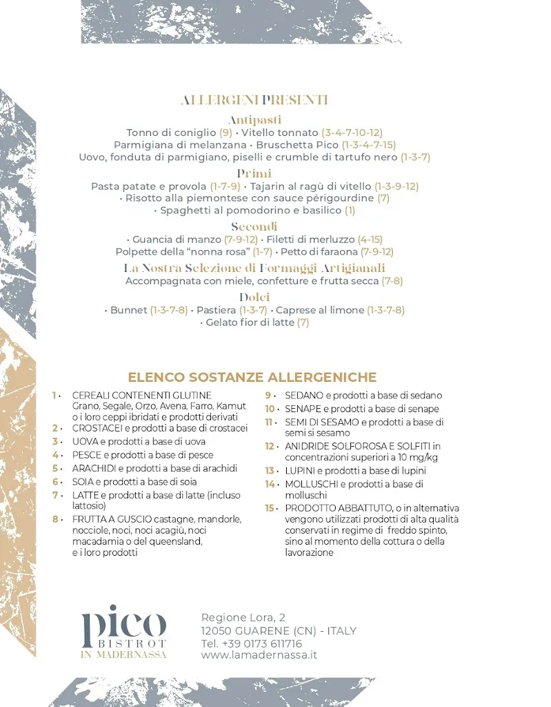 Menu_Pico Bistrot in Madernassa_Castagnito_image_2