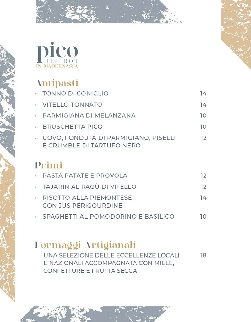 Menu_Pico Bistrot in Madernassa_Castagnito_image_3
