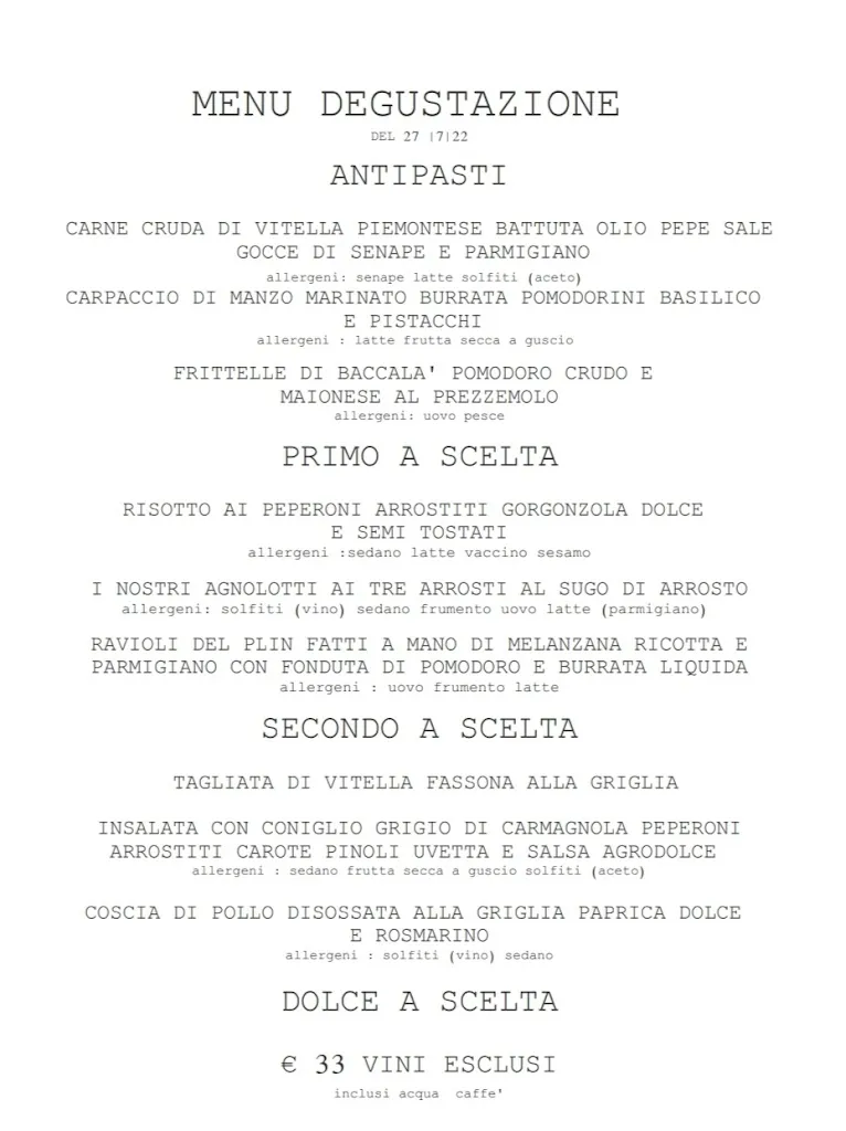 Menu_Osteria del Rooster_Castagnole Monferrato_image_1