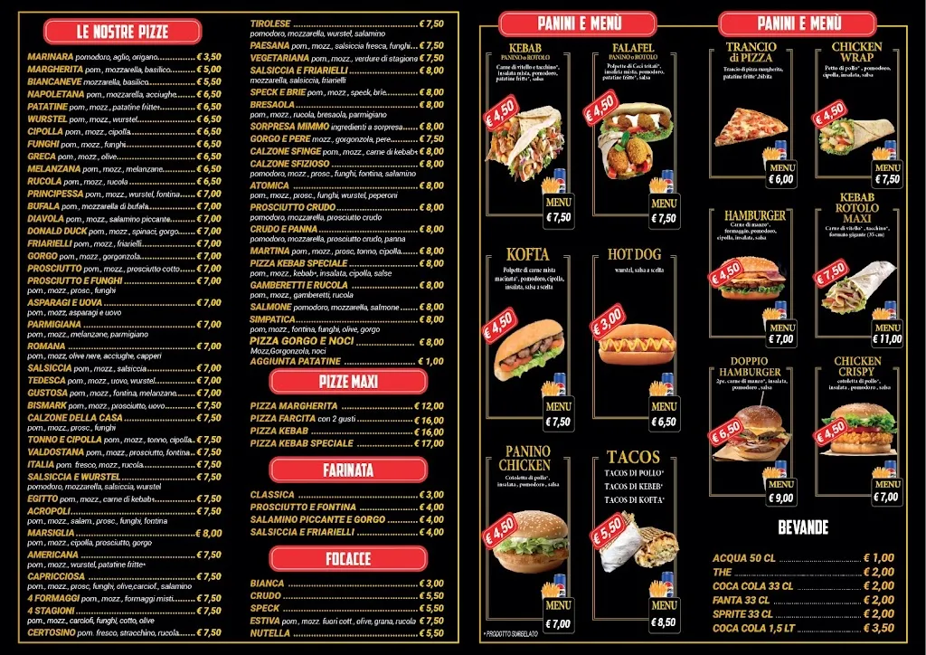 Menu_Pizzeria Egitto_Castellamonte_imagen_1