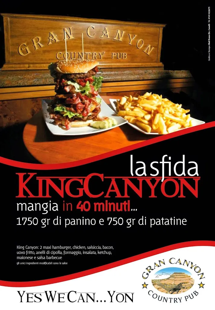 Menu_Gran Canyon Pub Castelnuovo Belbo_Castelnuovo Belbo_image_1