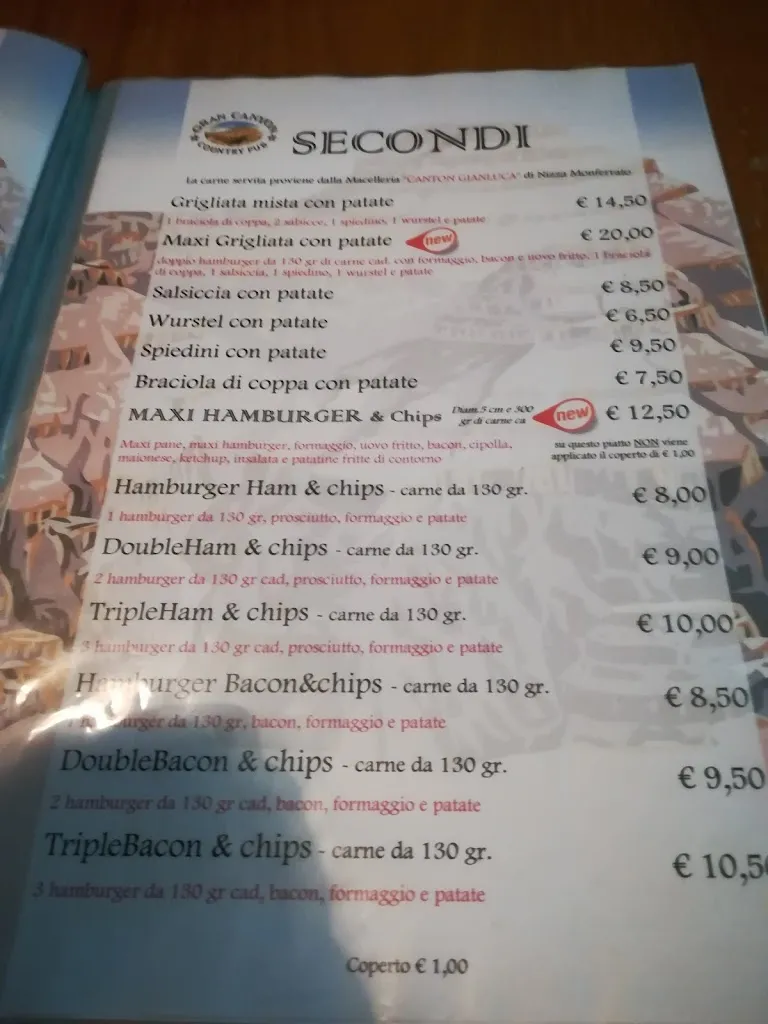 Menu_Gran Canyon Pub Castelnuovo Belbo_Castelnuovo Belbo_image_2