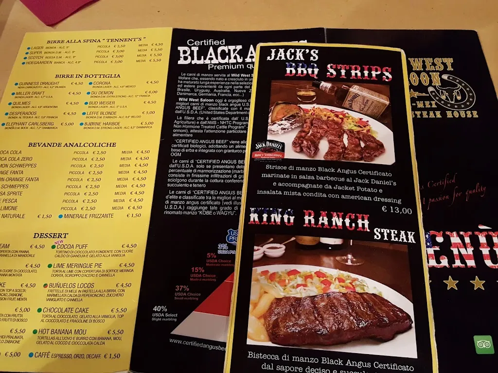 Menu_Wild West Saloon - Original Steak House_Castello di Annone_image_3