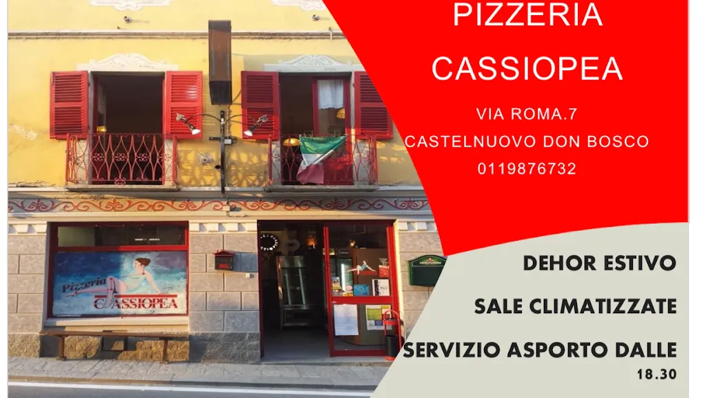 Pizzeria Cassiopea ristorante a Castelnuovo Don Bosco