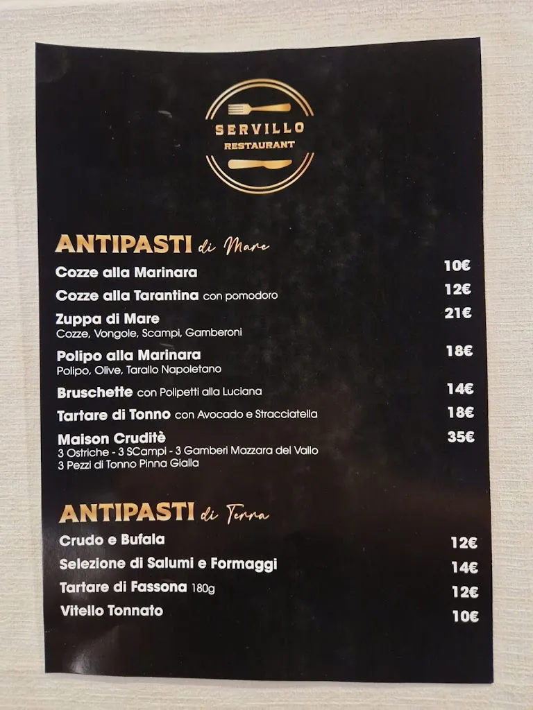Menu_Servillo Restaurant_Castiglione Torinese_immagine_1
