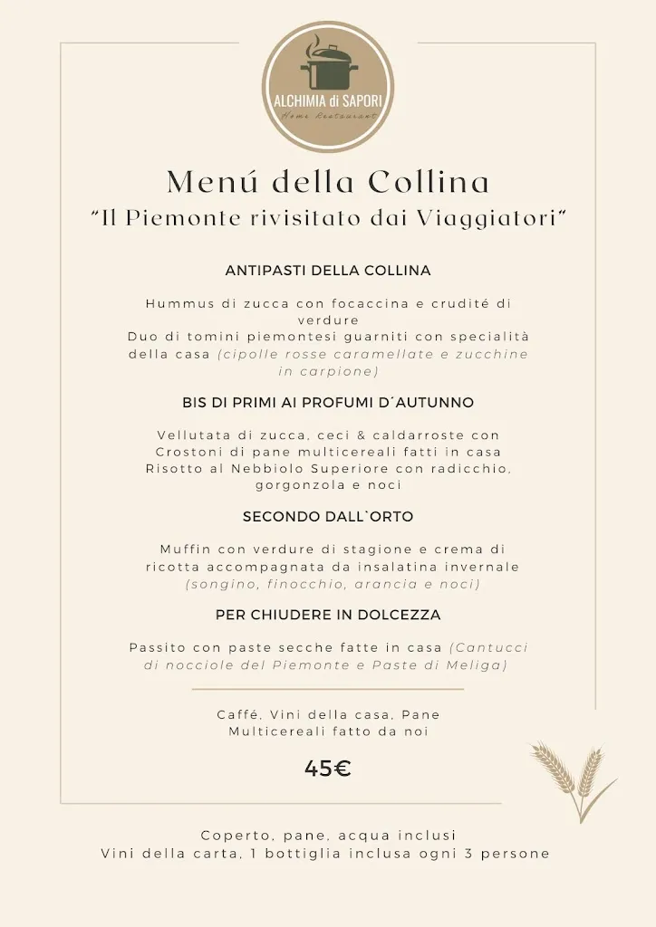 Menu_Alchimia di Sapori Home Restaurant_Castiglione Torinese_image_1