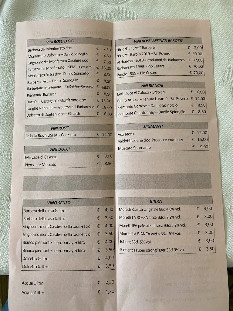 Menu_Ristorante Del Castello - Cereseto Monferrato_Cereseto_image_2