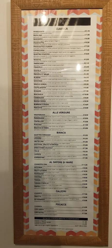 Menu_Ristorante Pizzeria Cosmopolitan di Sacco Carmen_Centallo_image_1